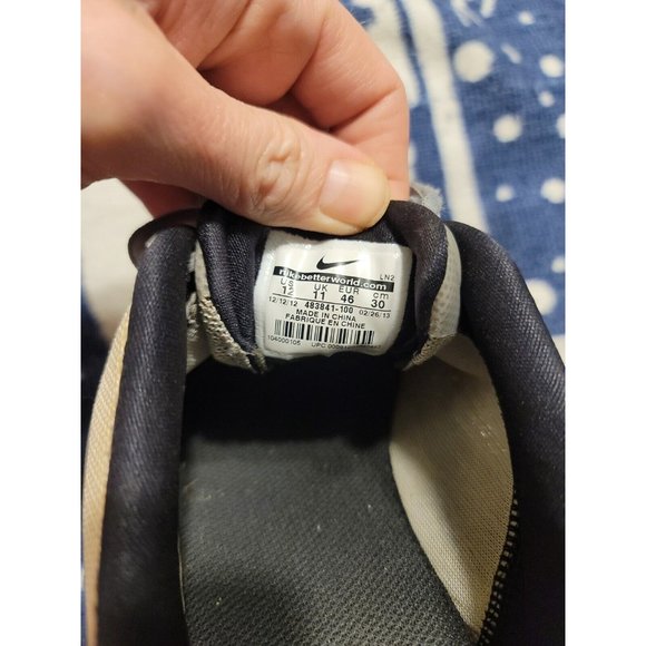 Nike Mens Hyperfuse Lunar Ascend 483841-100 Golf Cleats Shoes Size 12 Left Shoe - Picture 8 of 10